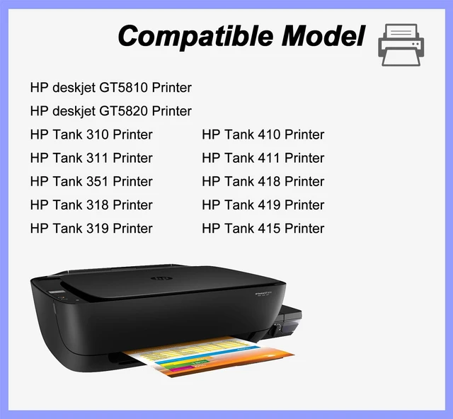 Alt view image 4 of 5 - GT51 GT52 Print Head M0H51A M0H50A PrintHead Use for HP deskjet GT5810 GT5820 GT5822 Ink Tank 310 311 351 318 319 410 411 415 418 419 Printers