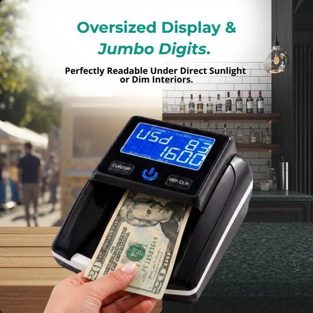 Alt view image 5 of 6 - K630 Counterfeit Bill Detector for US Dollars. Checks for UV(Ultraviolet), MG(Magnetic), IR(Infrared), Paper Quality and Size