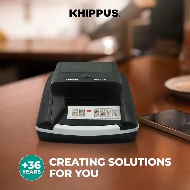 Alt view image 6 of 6 - K605 Counterfeit Bill Detector for US Dollars, Automatic 4 Ways Feeding, Checks for UV(Ultraviolet), MG(Magnetic), IR(Infrared), Paper Quality and Size, Verifies Currency Denomination