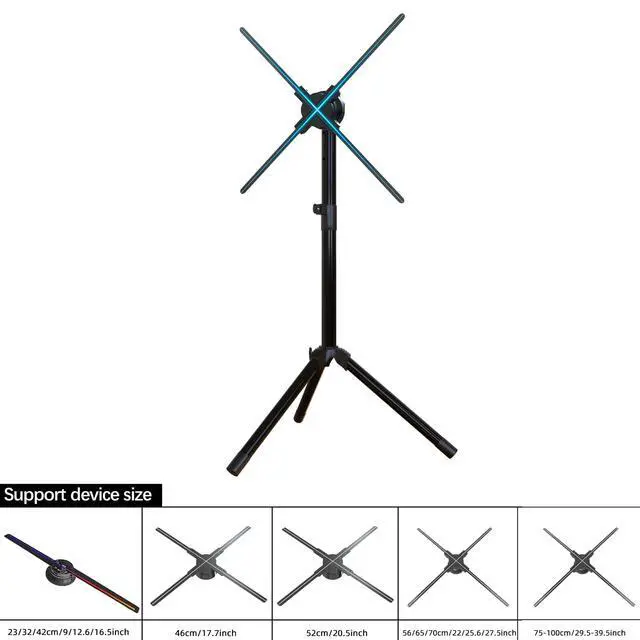 Alt view image 3 of 6 - 3Dfan Stand with Multi-Function Base,3D holographic fan Tripod Stand, holographic Fan Foldable Stand,Fits 15.5-39.4 inch Holographic Projector(3D holographic fan not included)