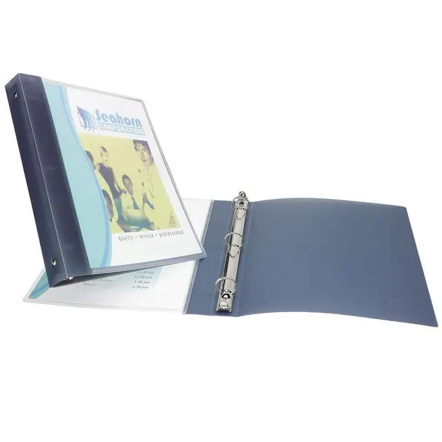 Alt view image 2 of 6 - Flexible View 3 Ring Binder, 1 Inch Round Rings, 1 Gray Binder (17676) (Pack of 12)
