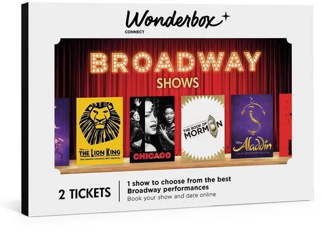 Main image of Experience Gift - The Broadway Show of Your Choice - 2 Tickets | Easy and Fast Booking Online, Choose your Date and Time, Unique Broadway Show Gift Idea, 5-Year Validity