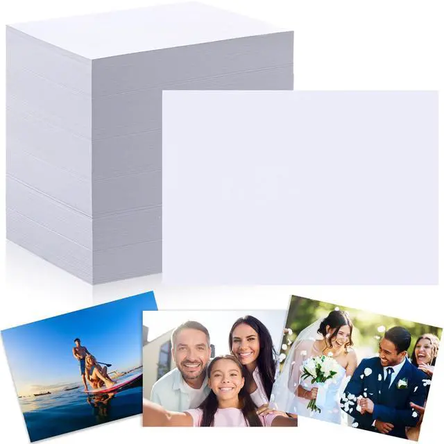Main image of 1000 Sheets Photo Paper 5x7 in Glossy Double Sided 54lbs 9.5mil 200gsm Photo Paper Glossy Card Stock for Ink Jet Printing Printer Making Pictures Calendar Greeting Card Printing