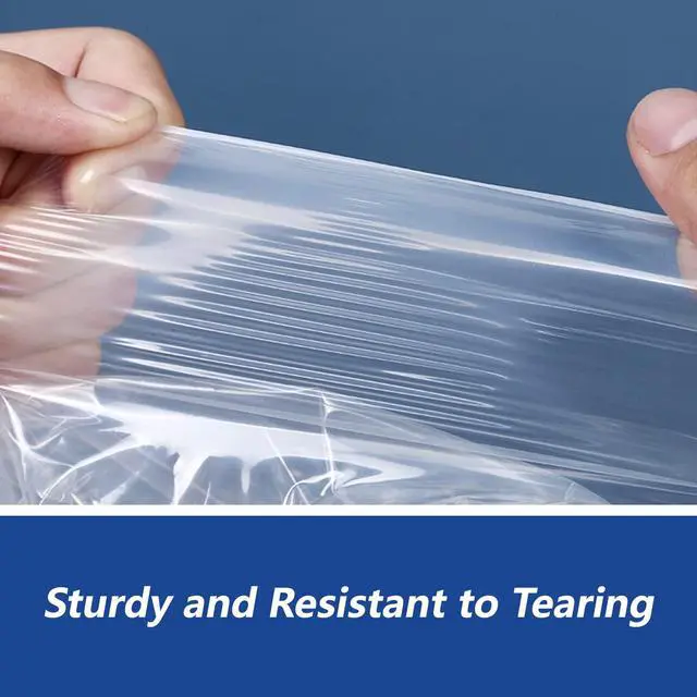 Alt view image 4 of 6 - 13" x 15" (1000 Count) Self Seal Clear Poly Bags with Suffocation Warning for Packaging, Shipping, Clothing, Shirts & FBA - Resealable Adhesive