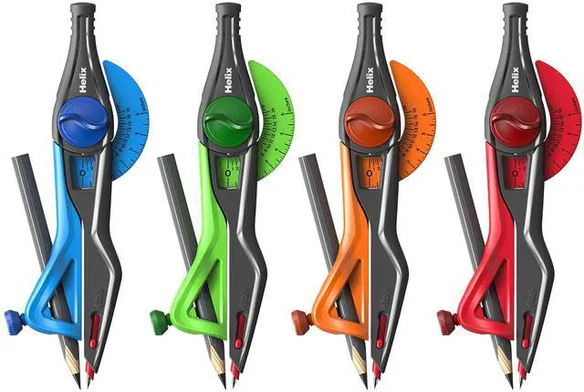 Main image of Maped - Plastic Locking Compass with Universal Holder - Precision Drawing - Enhanced Safety - Durable Design - Bulk Pack of 50 - Draws up to 12 Inch Diameter Circle | Precision Drafting Tool - Enhance