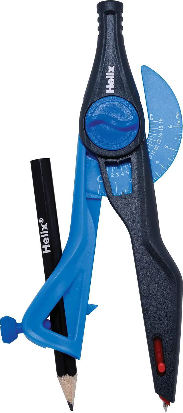 Alt view image 2 of 5 - Maped - Plastic Locking Compass with Universal Holder - Precision Drawing - Enhanced Safety - Durable Design - Bulk Pack of 50 - Draws up to 12 Inch Diameter Circle | Precision Drafting Tool - Enhance