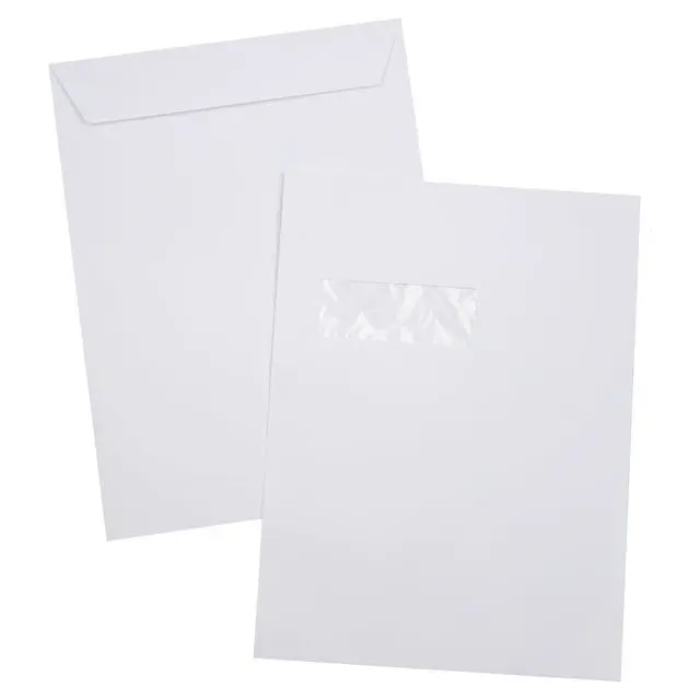 Alt view image 4 of 6 - 9 x 12 Open End Window Envelopes | Bright White | 28lb. Text | 1,000 Qty