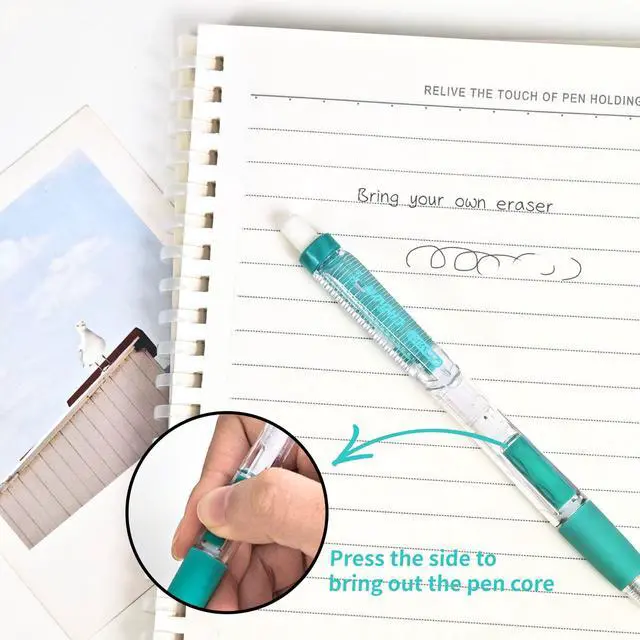 Alt view image 3 of 6 - Crown Dazzle 0.5 mm Mechanical Pencils, HB Lead, 24-Box | fine point, click-advance, refillable, Eraser under cap, fine writing, notes, tests