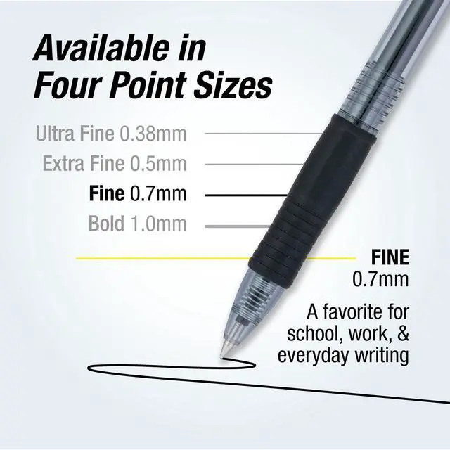 Alt view image 4 of 6 - G2 Premium Gel Roller Pens, Bold Point, Gel Ink Pens, 1 mm, Pack of 144, Black, Blue - Ideal for School, Journaling & Office Writing