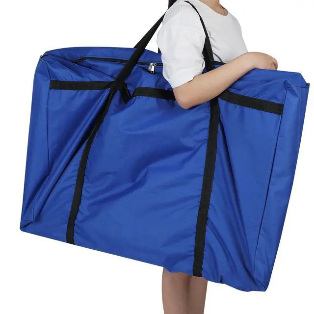 Alt view image 4 of 6 - Trifold Poster Board with Storage Bag, Hook and Loop Fabric, Foldable 3 Panel Presentation Board for Science Fair and Exhibitions(Blue,72 x 36 Inch)
