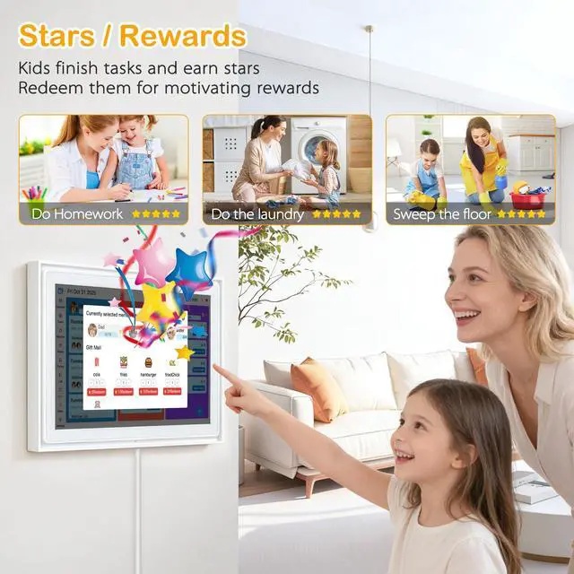 Alt view image 6 of 6 - 10.1" Frameo WiFi Digital Picture Frame Gift for Elders | 32GB Expandable Storage Auto-orientation Display Offline SD card Playback