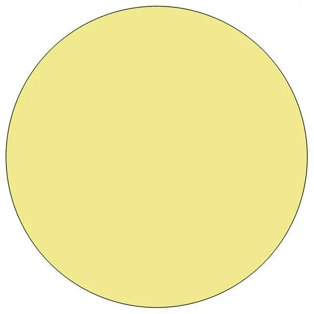 Alt view image 3 of 3 - Wren 42'' Round Yellow Thermal Laminate Activity Table - Height Adjustable Short Legs