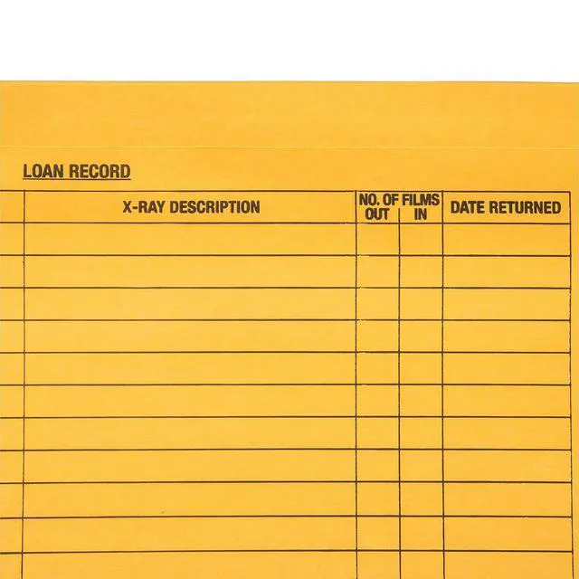Alt view image 3 of 6 - Negative Preserver Envelope | 10-½ x 12-½ | Box of 500 | Made in the USA | Heavy Duty Preprinted X-Ray Jacket | Offset Thumb Cut | Ideal for Radiology Departments and Medical Offices