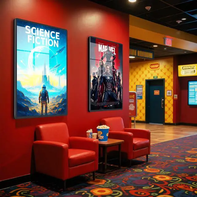 Alt view image 3 of 6 - LED Light Box Frame | 16x24 Cinema Light Box for Posters & Wall Art | Lighted Digital Signage Display & Advertising Sign