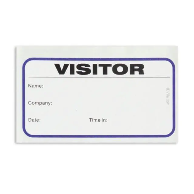 Alt view image 2 of 6 - Visitor Log Book, Spiral-Bound Visitor Badges, Guest Register Book, Carbon Copy - 150 Badges