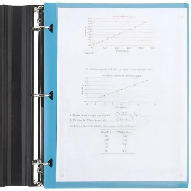 Alt view image 4 of 6 - Pocket Folder + Study App, 2 Pocket Folder, Customizable Cover, Fits 3 Ring Binder, White, Amethyst Purple, Harvest Yellow, Tidewater Blue (330092B-ECM) (Pack of 24)
