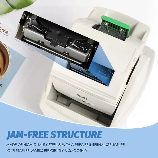 Alt view image 6 of 6 - Electric Stapler, Heavy Duty 70 Sheets Automatic Stapler, Jam-Free, Flat-Clinch & Quiet for Home and Office, with 5500 Staples