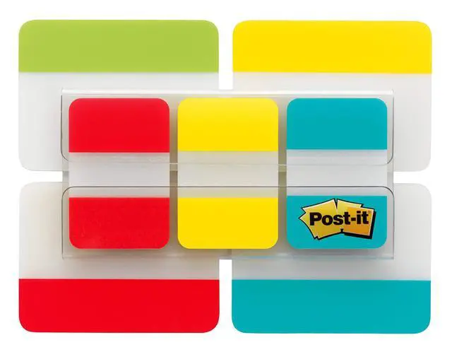 Alt view image 6 of 6 - Tabs Value Pack, Assorted Primary Colors, 1 in and 2 in Sizes, 114 Tabs/Pack (686-VAD2) (Pack of 12)