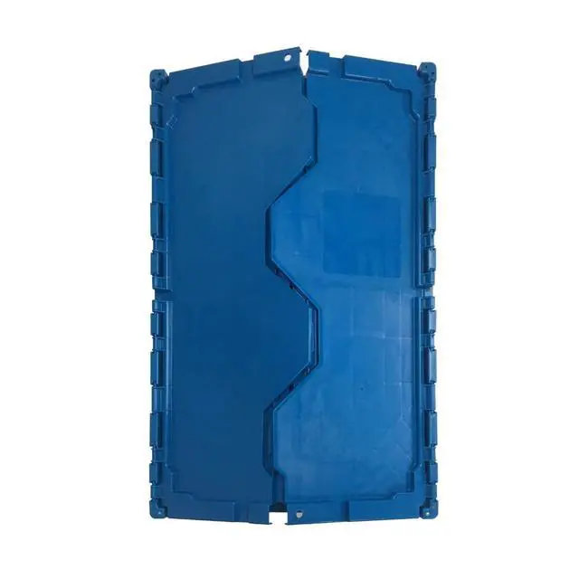 Alt view image 3 of 6 - Storage Plastic Tote Crate, 27"x16.9"x12.5", 5 Pack | Flip Top, Stackable, Closet Space Saving, For Home Organization