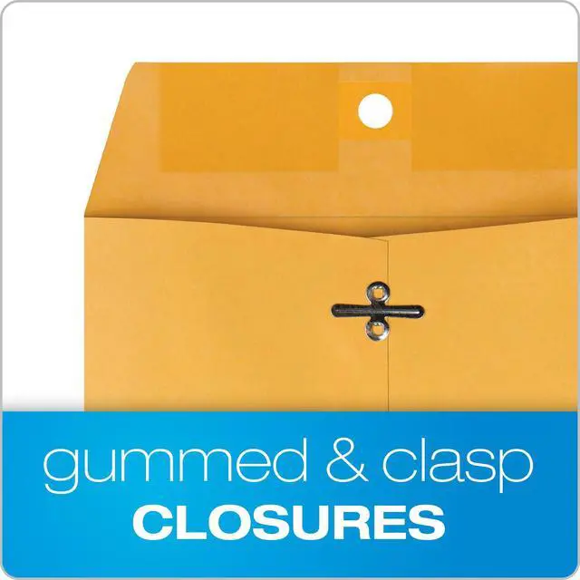 Alt view image 3 of 6 - 6 x 9 Clasp Envelopes, 500 Pack, Document Envelopes with Gummed Flap, Heavyweight 28 lb Paper with Reinforced Holes and Double Prong Clasp, Brown Kraft