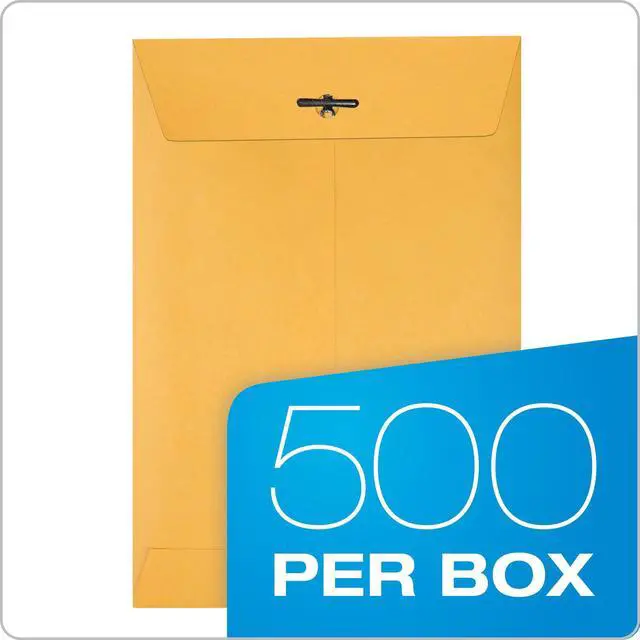 Alt view image 5 of 6 - 6 x 9 Clasp Envelopes, 500 Pack, Document Envelopes with Gummed Flap, Heavyweight 28 lb Paper with Reinforced Holes and Double Prong Clasp, Brown Kraft