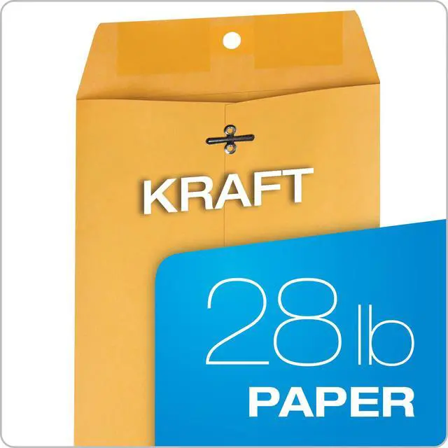 Alt view image 6 of 6 - 6 x 9 Clasp Envelopes, 500 Pack, Document Envelopes with Gummed Flap, Heavyweight 28 lb Paper with Reinforced Holes and Double Prong Clasp, Brown Kraft