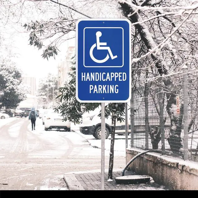 Alt view image 5 of 6 - 12-Pack Handicapped Parking Sign 12x18 Engineer Grade Aluminum