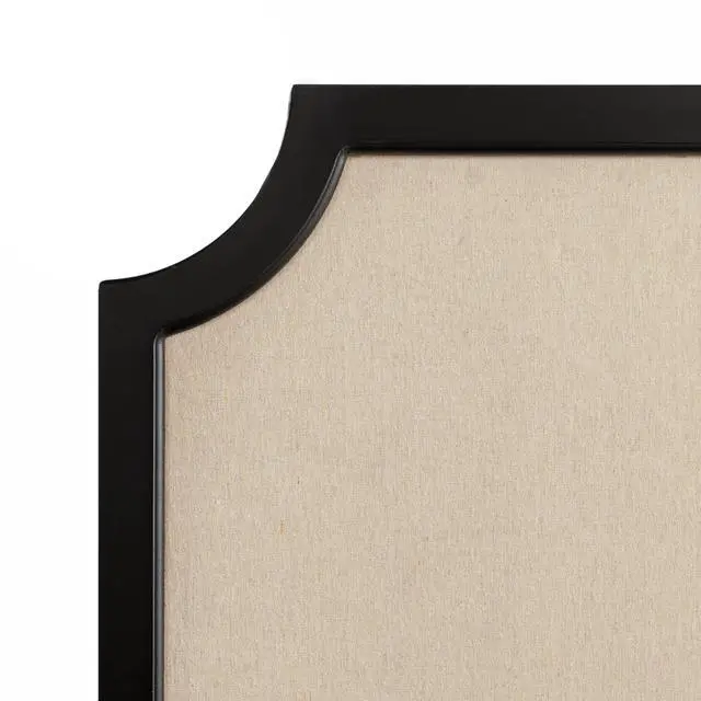 Alt view image 6 of 6 - Hogan Framed Scalloped Decorative Wall Pinboard; Black; 24 x 36; Rustic Modern Farmhouse Bulletin Board for Wall Organization and Decorative Displays