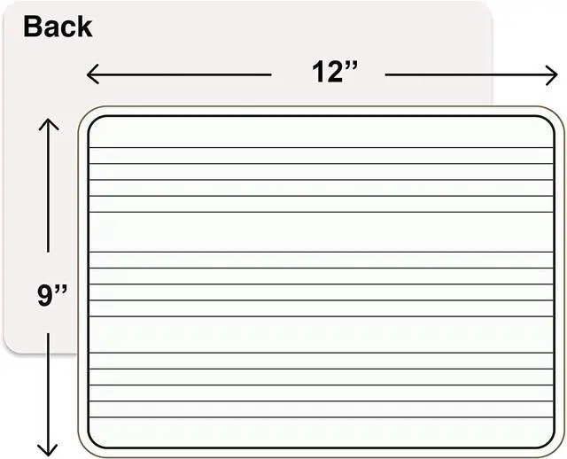 Alt view image 5 of 6 - 24 Pack Dry Erase Music Staff White Boards 9" X 12 Inch Lapboard Double Sided Musical Notes whiteboard for Kids Students, Musicians and Home Erasers Included