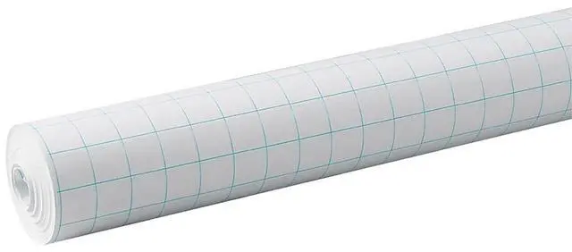 Main image of 34-inch x 200', 1-inch Quadrille Ruled, Grid Paper Roll, White (PAC0077810)