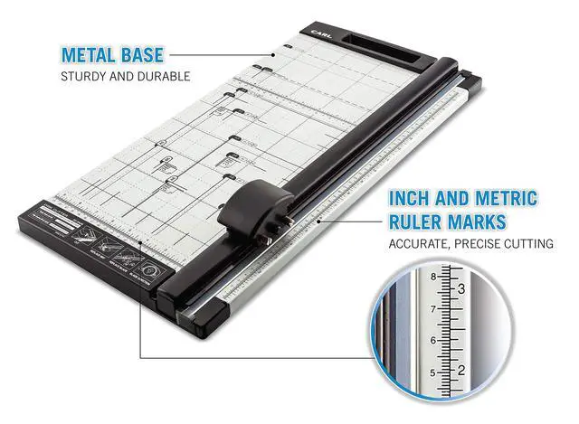 Alt view image 4 of 6 - 18 inch DC-2A3N Premium Rotary Paper Trimmer, Metal Base, 15 Sheet Cutting Capacity