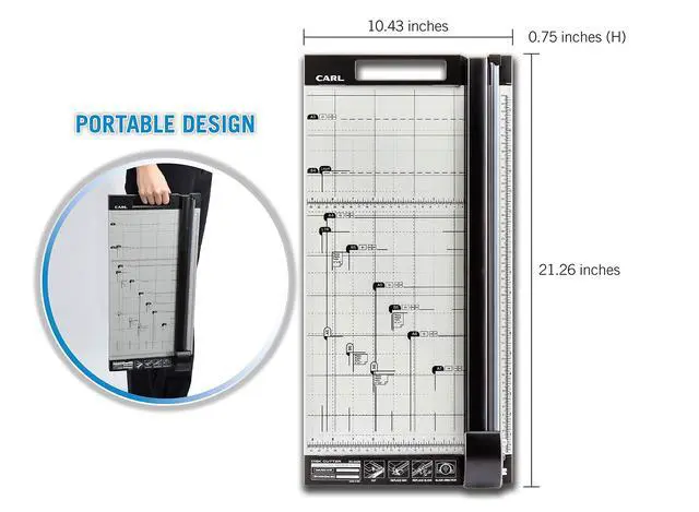 Alt view image 5 of 6 - 18 inch DC-2A3N Premium Rotary Paper Trimmer, Metal Base, 15 Sheet Cutting Capacity
