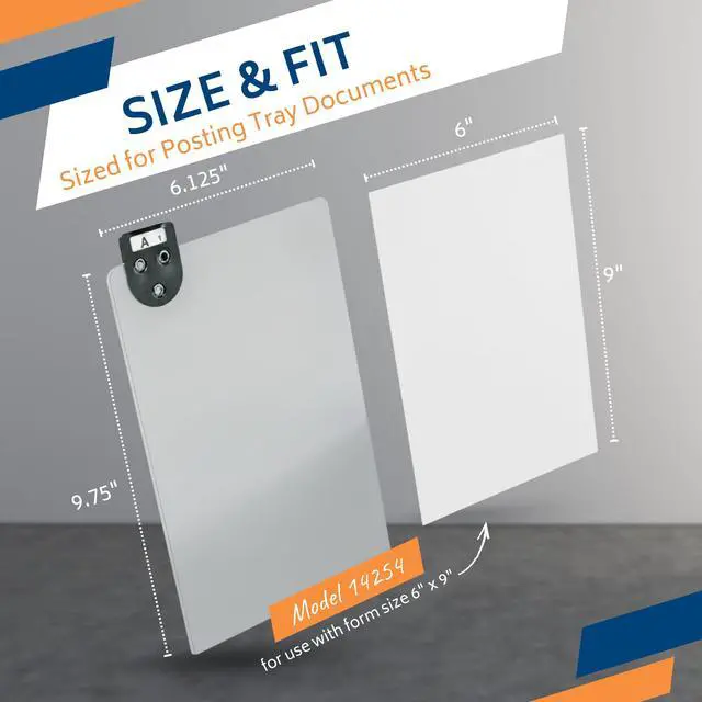 Alt view image 3 of 6 - Martin Yale 14254 Posting Tray Index Set, 25 Press-Board Dividers for 6" x 9" Sheets, Includes A-Z Categories and Blank Inserts, Metal Tab Index