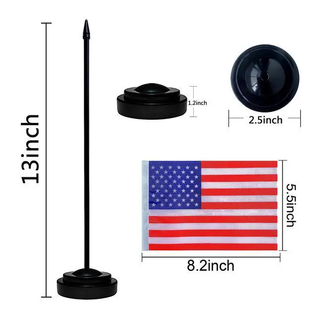 Alt view image 2 of 6 - 202 Countries International World Desk Flags Set Small Mini Office Table Stick Flag with Stand Base,All Countries Flags,5x8 Inch