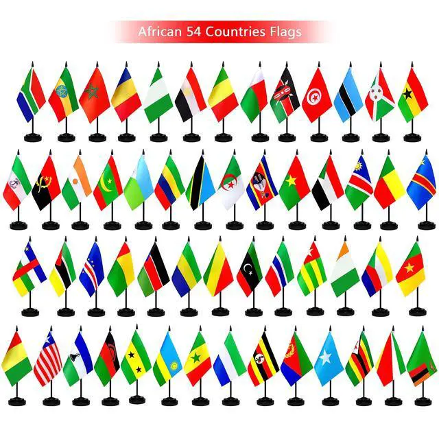 Alt view image 6 of 6 - 202 Countries International World Desk Flags Set Small Mini Office Table Stick Flag with Stand Base,All Countries Flags,5x8 Inch