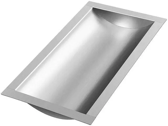 Main image of Drop-in Deal Tray,18" L x 10" W 304 Stainless Steel Window Tray | For Gas Stations Banks Cash Register Window