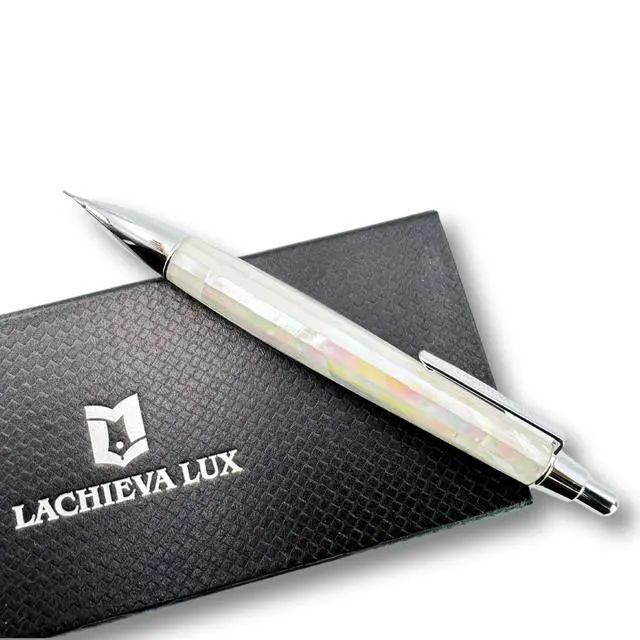 Alt view image 2 of 6 - Mother of Pearl Mechanical Pencil 0.7mm, Elegant Metal Pencil for Drawing and Sketching, Includes 12 Lead Refills