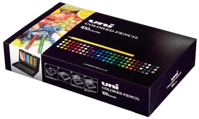 Main image of Mitsubishi Pencil Uni Colored Pencils 100 Colors Set