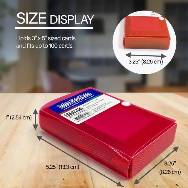 Alt view image 2 of 6 - 3 x 5 In Index Card Case, 5-Tab Dividers, Holds 100, 36-Case | 5-tab dividers and a snap closure that holds up to 100 cards