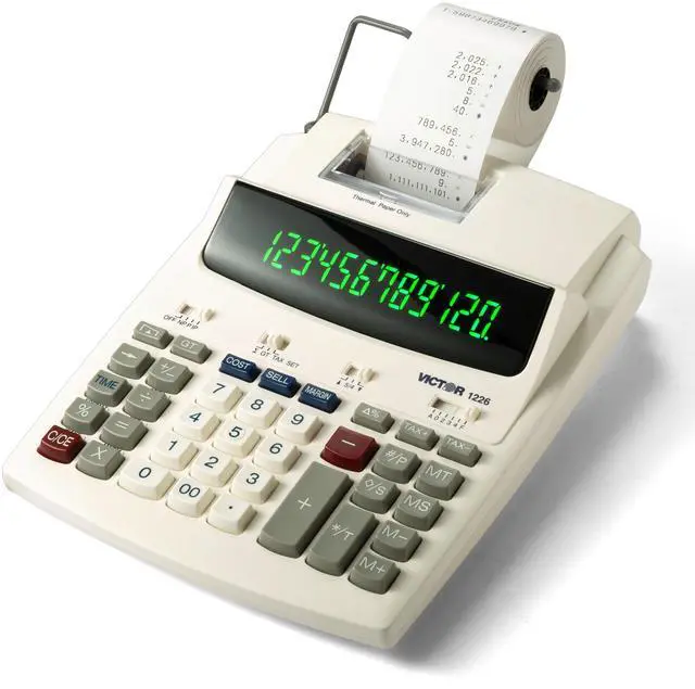Main image of 1226 Thermal Printing Calculator, 12-Digit Display, 8.0 LPS Printing Speed, Off-White