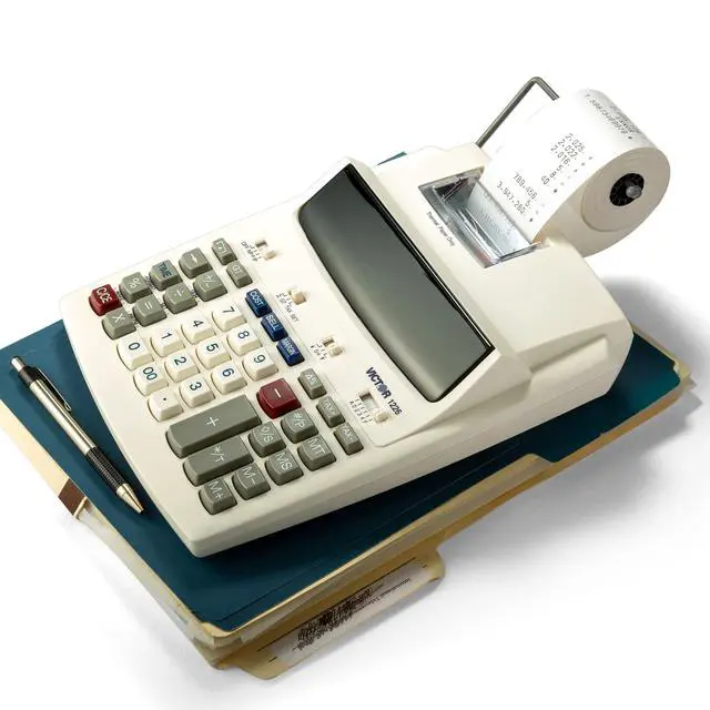 Alt view image 2 of 3 - 1226 Thermal Printing Calculator, 12-Digit Display, 8.0 LPS Printing Speed, Off-White