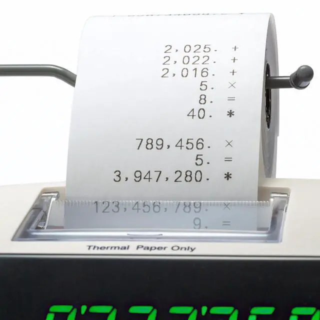 Alt view image 3 of 3 - 1226 Thermal Printing Calculator, 12-Digit Display, 8.0 LPS Printing Speed, Off-White