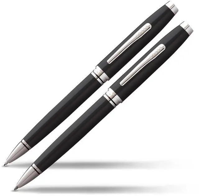 Main image of Coventry Black Lacquer Pen and Pencil Gift Set