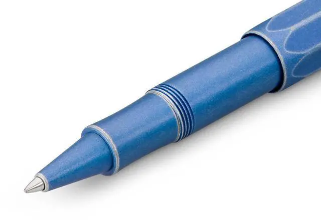 Alt view image 3 of 6 - AL SPORT Rollerball Stonewashed Blue I Gel/Ballpoint Pen Including 0.7 mm Rollerball Pen Refill in Classic Design with Ceramic Ball I Premium Aluminium Gel Roller 13 cm