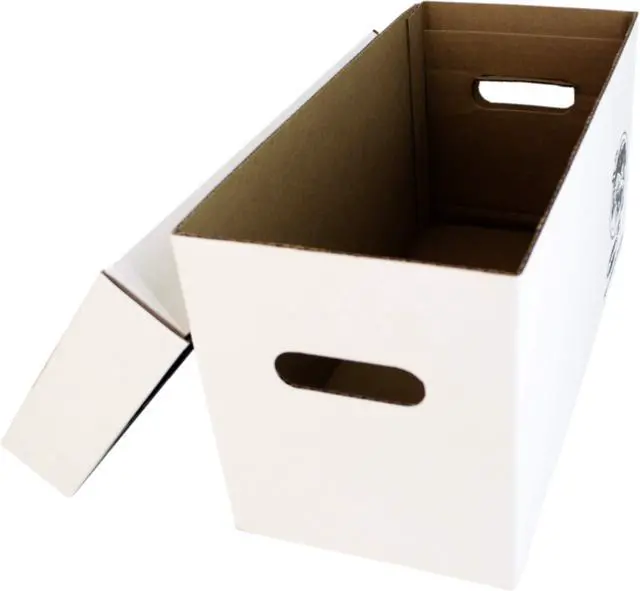 Alt view image 4 of 6 - Durable Set of 10 - 7 inch Vinyl Record Storage Boxes - Sturdy Cardboard Construction with Removable Lid - Holds Up to 200 Records Each - Built Tough for Long-Term, Secure Archival Storage - #07BC09