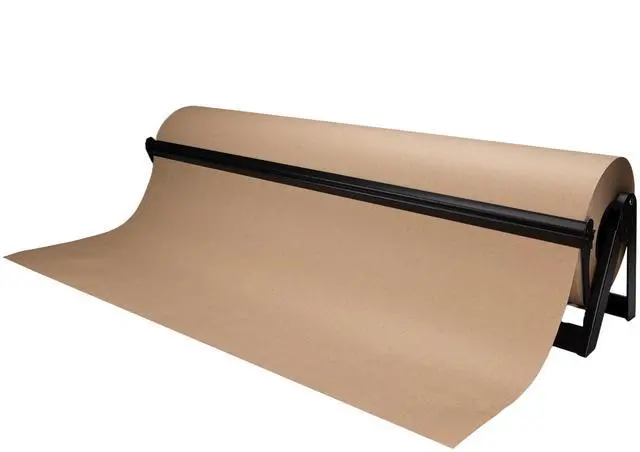 Main image of 48" Kraft Paper Roll Dispenser & Cutter, Tabletop | for Rolls up to 48" Wide and 9" in Diameter - Reinforced Steel Paper Holder with a Cutter for Kraft, Butcher & Freezer Papers
