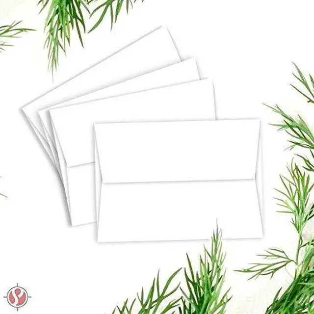 Alt view image 3 of 4 - A2 White Invitation Envelopes (4 3/8" x 5 3/4") Fits 4.25 x 5.5 Inch Invitation Photo Wedding Announcement - Bulk Pack of 1000 Envelopes