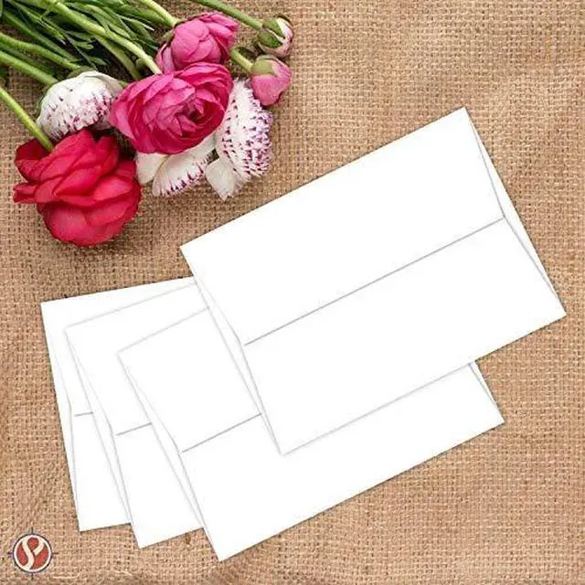 Alt view image 4 of 4 - A2 White Invitation Envelopes (4 3/8" x 5 3/4") Fits 4.25 x 5.5 Inch Invitation Photo Wedding Announcement - Bulk Pack of 1000 Envelopes