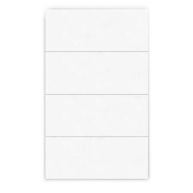 Alt view image 2 of 6 - Professional 4 Part Legal Perforated Paper 8.5 x 14 - Perfect For Statement Use - Made in the USA - 2500 Sheets - 24 lb - Printer Compatible - White (04177)