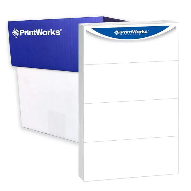 Alt view image 3 of 6 - Professional 4 Part Legal Perforated Paper 8.5 x 14 - Perfect For Statement Use - Made in the USA - 2500 Sheets - 24 lb - Printer Compatible - White (04177)